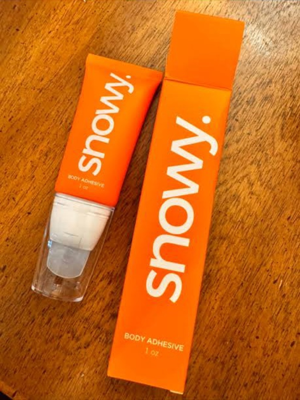 $40 NIB Snowy Body Adhesive 1 oz – Sweat Resistant & Fabric Safe Roll-On Glue
